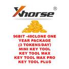 Xhorse - Pacote de um ano de 96 bits e 48 clones (3 tokens/dia)