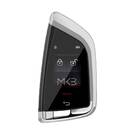 Tüm Anahtarsız Araba FEM Tarzı Gümüş Renk için LCD Evrensel Modifiye Akıllı Uzaktan Anahtar Kiti