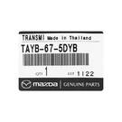 New Genuine/OEM Mazda CX9 2021 Smart Key 4 Button 315MHz Manufacturer Part Number: TAYB-67-5DYB OEM | Emirates Keys -| thumbnail