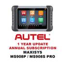 Suscripción de actualización de 1 año de Autel para MaxiSys MS908P / MS908S Pro