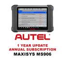 Autel MaxiSYS MS906 1 Year Update Subscription