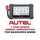 MaxiCheck MX808 için Autel 1 Yıllık Güncelleme Aboneliği