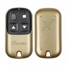 Nuevo Xhorse VVDI Key Tool Wire Garage Remote Key 4 Botones Color Amarillo Dorado Tipo XKXH05EN, Compatible con todas las herramientas VVDI | Emirates Keys -| thumbnail