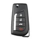 Xhorse Flip Remote Key Wire Universal 4 أزرار Toyota Type XKTO10EN