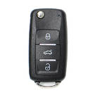 Keydiy KD Universal Flip Remote 3 Botones Volkswagen Tipo B08-3