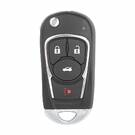 Xhorse VVDI Key Tool VVDI2 Wire Flip Remote Key 3+1 Button Buick Style  XKBU02EN