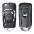 Keydiy KD Universal Flip Remote Key 3 + 1 Botones Buick Tipo B22-3 + 1 Funciona con KD900 y KeyDiy KD-X2 Remote Maker and Cloner | Claves de los Emiratos -| thumbnail
