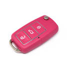 Novo Xhorse VVDI Key Tool VVDI2 Wire Flip Remote Key 3 Botões Rosa XKB502EN Compatível com todas as ferramentas VVDI | emirates Keys -| thumbnail