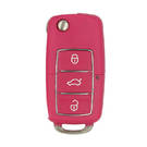 Xhorse VVDI Key Tool VVDI2 Wire Flip Remote Key 3 Button Pink XKB502EN