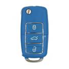 Face to Face Universal Flip Remote Key 3 Buttons 433MHz VW Type Blue Color RD264
