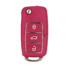 Face to Face Universal Flip Remote Key 3 Buttons 315MHz VW Type Pink Color RD264