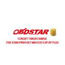 Cobrança de token de crédito OBDStar 1 para X300 Pro4 Key Master 5 DP DP Plus