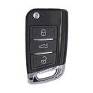Face to Face Universal Flip Remote Key 3 Buttons 433MHz Volkswagen MQB Type