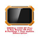 Pacote OBDStar X300 DP Plus e Key Master DP Plus B Assinatura de atualização de 1 ano