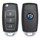 Keydiy KD Universal Flip Remote 3 Buttons Hyundai Type NB28 PCF Универсальная работа с KD900 и KeyDiy KD-X2 Remote Maker and Cloner | Ключи от Эмирейтс -| thumbnail