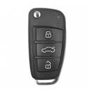 Keydiy KD Universal Flip Remote Key 3 Botões Audi Tipo B02