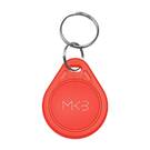 200x RFID KeyFob Tag 125Khz Regravável Proximidade T5577 Card Key Fob RED Color & FREE Handheld Duplicator Card Reader Copiadora Writer | Chaves dos Emirados -| thumbnail