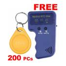 200x RFID 125KHz KEY FOB Proximity T5577 Colore giallo e duplicatore portatile GRATUITO