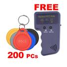 Paquete de 200x RFID 125KHz KEY FOB Proximity T5577 y duplicador de mano GRATIS