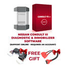Pacote Nissan, software Consult III, dispositivo VCXDoIP e licença