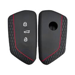 Силиконовый чехол для Volkswagen Golf 8 KD B33 Smart Remote Key 3 кнопки