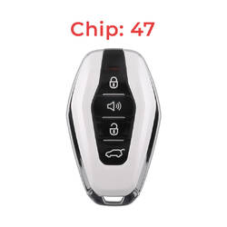 Jetour Original Smart Remote Key 3+1 Botões 433MHz 47 Chip Cor Branca