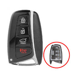 Hyundai Santa Fe 2013 Smart Remote Key Shell 3+1 pulsanti SUV Trunk
