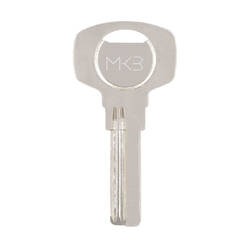 Llave de latón en blanco, grosor 2,35 mm, 15 gramos de níquel