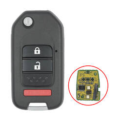 Honda Modified Flip Remote Key Shell 2+1 Buttons