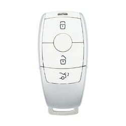 Coque de clé télécommande intelligente Mercedes série E, 3 boutons, couleur blanc mat