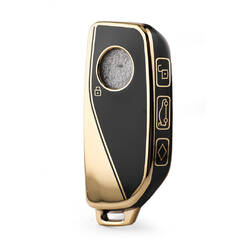 Cover Nano di alta qualità per chiave remota BMW 4 pulsanti colore nero BMW-E11J