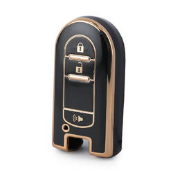 Capa Nano de alta qualidade para chave remota inteligente Perodua 3 botões cor preta PRD-C11J3