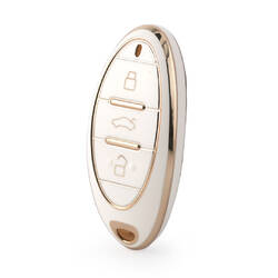 Capa Nano de alta qualidade para chave remota Bestunt 3 botões cor branca BT-A11J