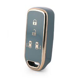 Nano High Quality Cover For Honda Smart Remote Key 4 Buttons Gray Color HD-C11J4