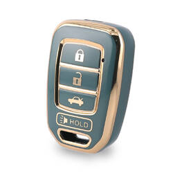 Nano High Quality Cover For Honda CR-V Remote Key 3+1 Buttons Gray Color HD-D11J4