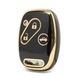 Nano High Quality Cover For Honda Remote Key 3 Buttons Black Color HD-J11J3A