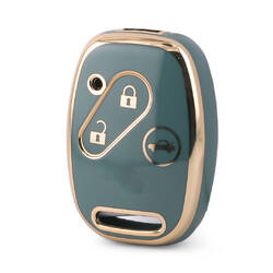 Nano High Quality Cover For Honda Remote Key 3 Buttons Gray Color HD-J11J3A
