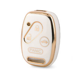 Nano High Quality Cover For Honda Remote Key 3+1 Buttons White Color HD-J11J4