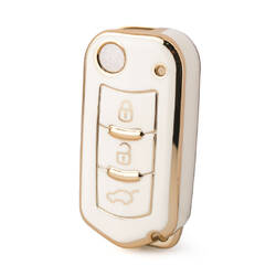 Capa nano de alta qualidade para chave remota inteligente Trumpchi 3 botões cor branca CQ-D11J