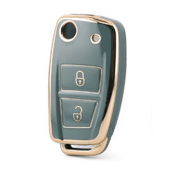 Capa Nano de alta qualidade para chave remota Dongfeng 2 botões cor cinza DF-B11J