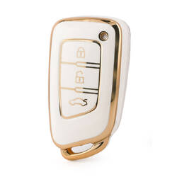Capa Nano de alta qualidade para chave remota Dongfeng 3 botões cor branca DF-G11J