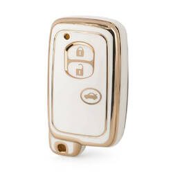 Nano High Quality Cover For Toyota Remote Key 3 Buttons White Color TYT-H11J3A