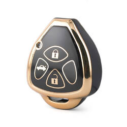 Nano High Quality Cover For Toyota Remote Key 3 Buttons Black Color TYT-K11J3B