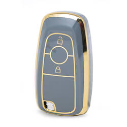 غطاء نانو عالي الجودة لمفتاح ريموت فورد 2 زرير لون رمادي Ford-B11J2
