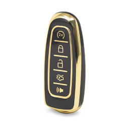 غطاء نانو عالي الجودة لمفتاح ريموت فورد 5 ازرار لون اسود Ford-J11J