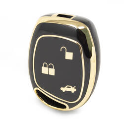 غطاء نانو عالي الجودة لمفتاح ريموت فورد 3 ازرار لون اسود Ford-L11J