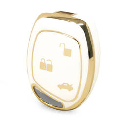 غطاء نانو عالي الجودة لمفتاح ريموت فورد 3 ازرار لون ابيض Ford-L11J