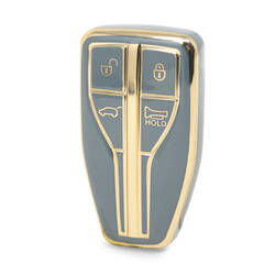 Capa Nano de alta qualidade para chave remota Hongqi 4 botões cor cinza HQ-A11J