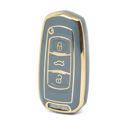 Capa Nano de alta qualidade para chave remota Geely 3 botões cor cinza GL-A11J