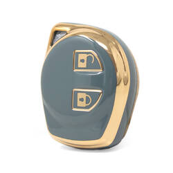 Capa Nano de alta qualidade para chave remota Suzuki 2 botões cor cinza SZK-D11J